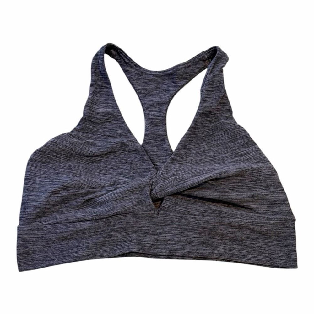 VICTORIA’S SECRET Women’s Blue Gray Twist Front Racerback Sports Bra Medium